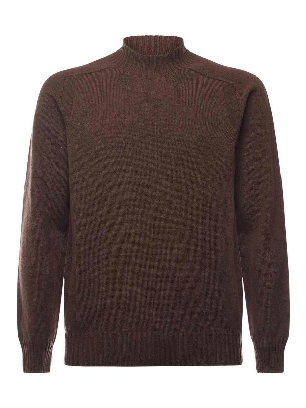 GIULIANO GALIANO: crew necks - Virgin Wool Turtleneck Sweater