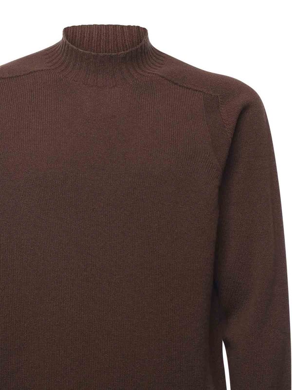 GIULIANO GALIANO: crew necks online - Virgin Wool Turtleneck Sweater