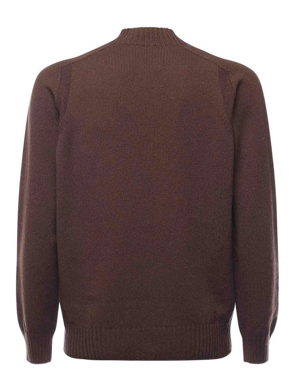 The Best Shops GIULIANO GALIANO: crew necks - Virgin Wool Turtleneck Sweater