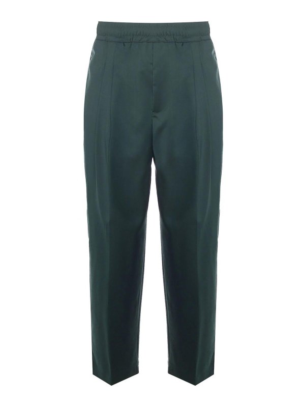 GIULIANO GALIANO: カジュアルトラウザー - カジュアルパンツ - 緑