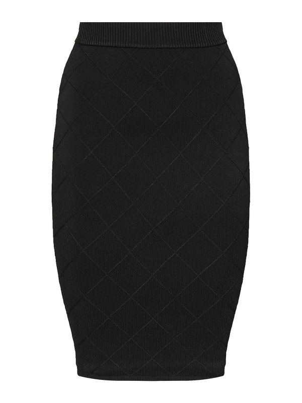 MARCIANO: ロングシャツ - ロングスカート - 黒