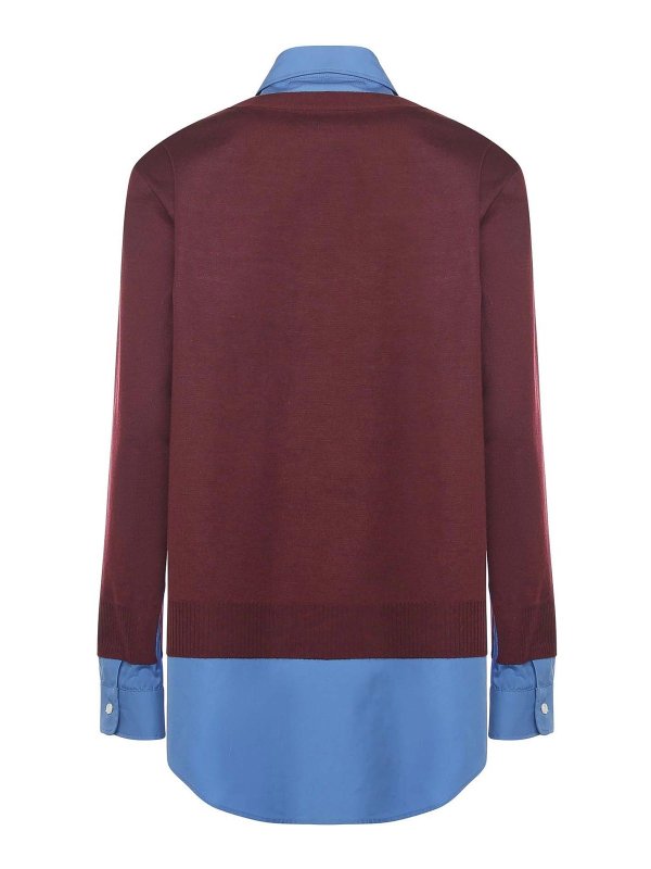 The Best Shops MIU MIU: casual jackets - Cashmere And Poplin Shirt