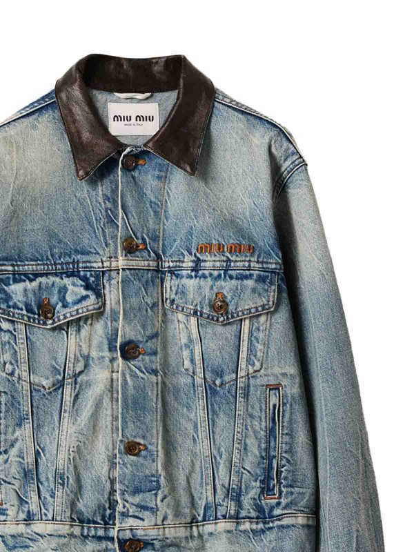MIU MIU: denim jacket online - Denim Jacket
