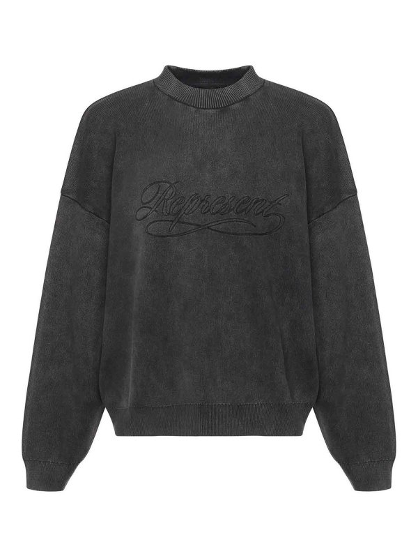 REPRESENT: Sweatshirts & Sweaters - Oversized Cotton Sweatshirt