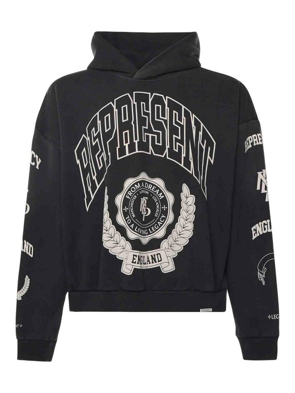 REPRESENT: Sweatshirts & Sweaters - Cotton Hooded Sweatshirt