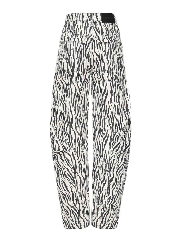 The Best Shops ROTATE Birger Christensen: Jeans à jambe droite - Jean Droit - Noir