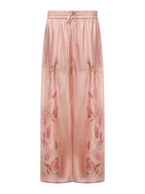 ZIMMERMANN: casual trousers - Silk Cascadian Pants