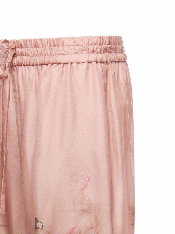 ZIMMERMANN: casual trousers online - Silk Cascadian Pants