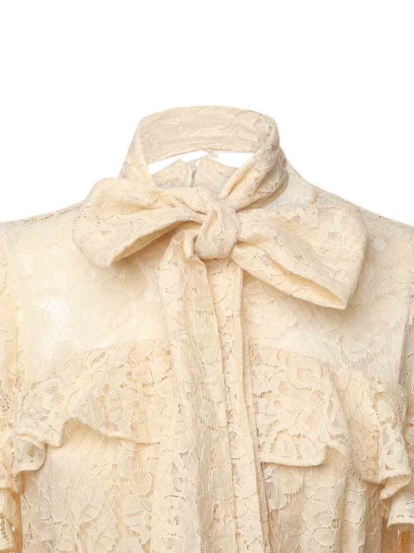 ZIMMERMANN: Cuellos altos y polos online - Suéter Con Cuello Alto - Blanco