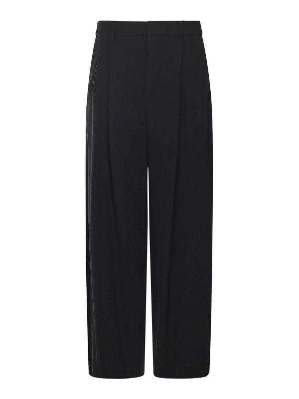 S MAX MARA: カジュアルトラウザー - カジュアルパンツ - 黒