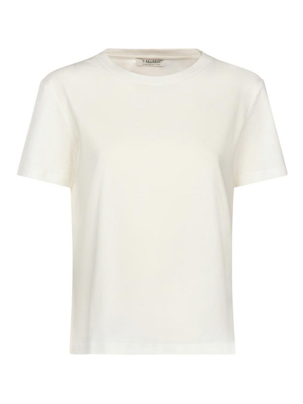 S MAX MARA: T-shirts - T-Shirt - Weiß