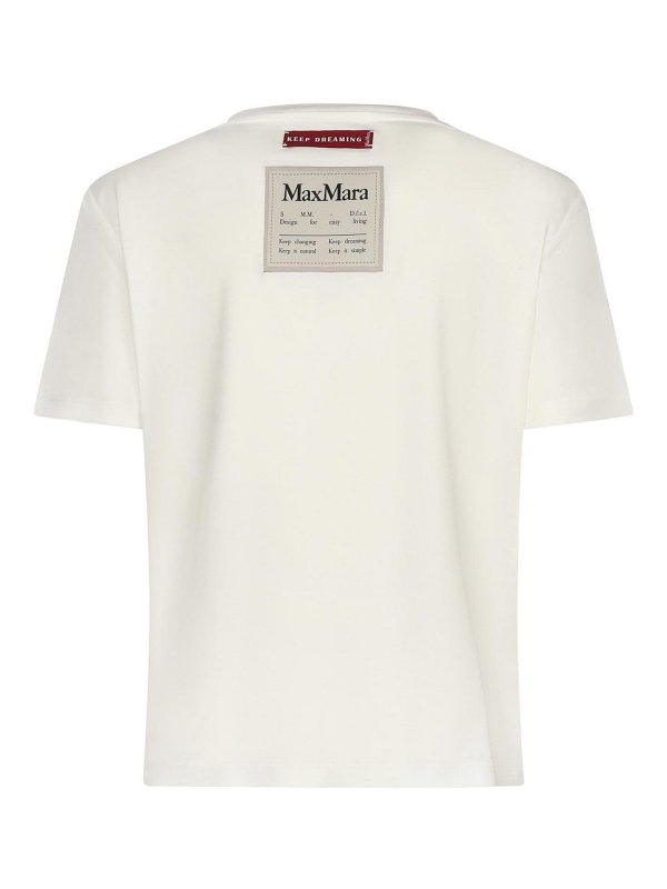 The Best Shops S MAX MARA: T-shirts - T-Shirt - Weiß
