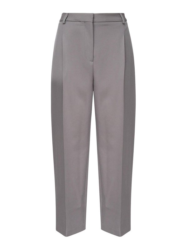 Alaïa: casual trousers - Wool Gabardine Trousers