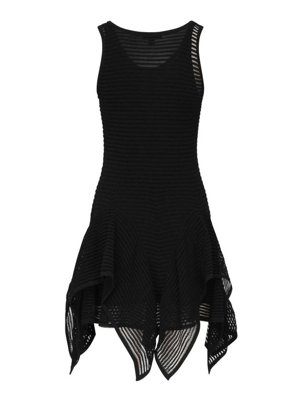 The Best Shops Alaïa: short dresses - Short Dress With Ruffle Knit