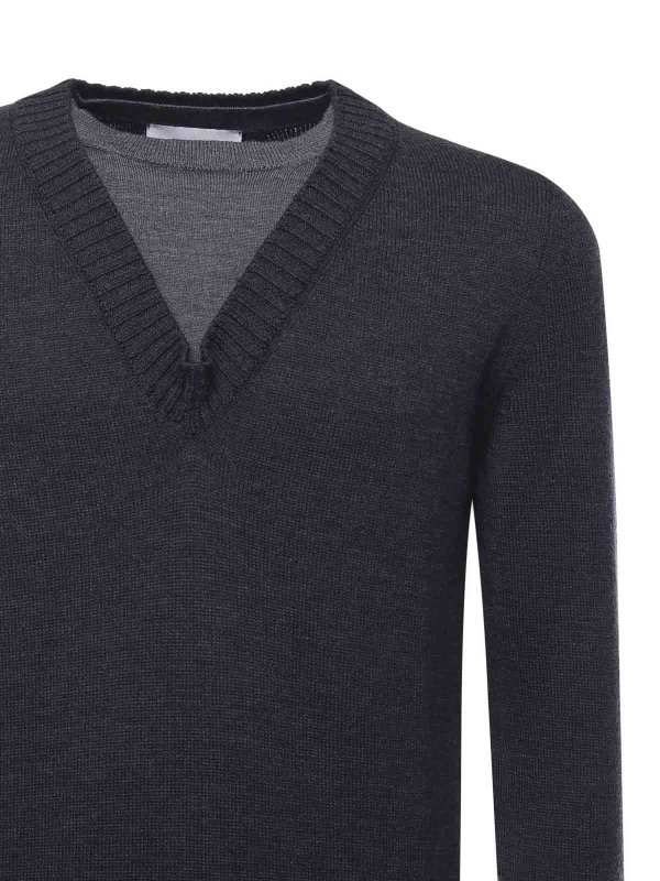 ALPHA STUDIO: Suéteres con cuello pico online - Suéter Cuello Redondo - Gris