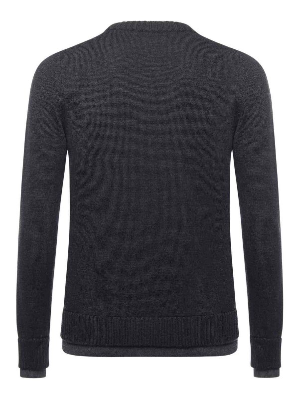 The Best Shops ALPHA STUDIO: Suéteres con cuello pico - Suéter Cuello Redondo - Gris