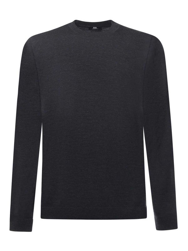 ALPHA STUDIO: Pull col rond - Pull Col Rond - Gris