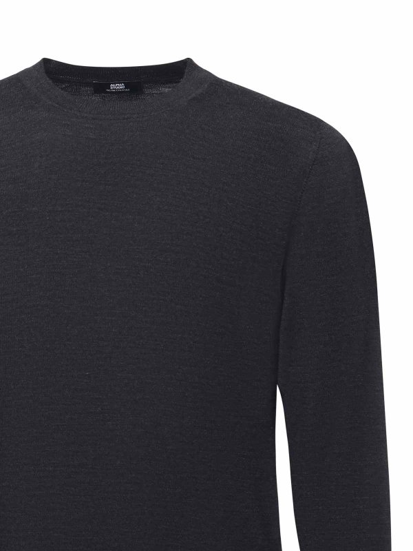 ALPHA STUDIO: Pull col rond online - Pull Col Rond - Gris
