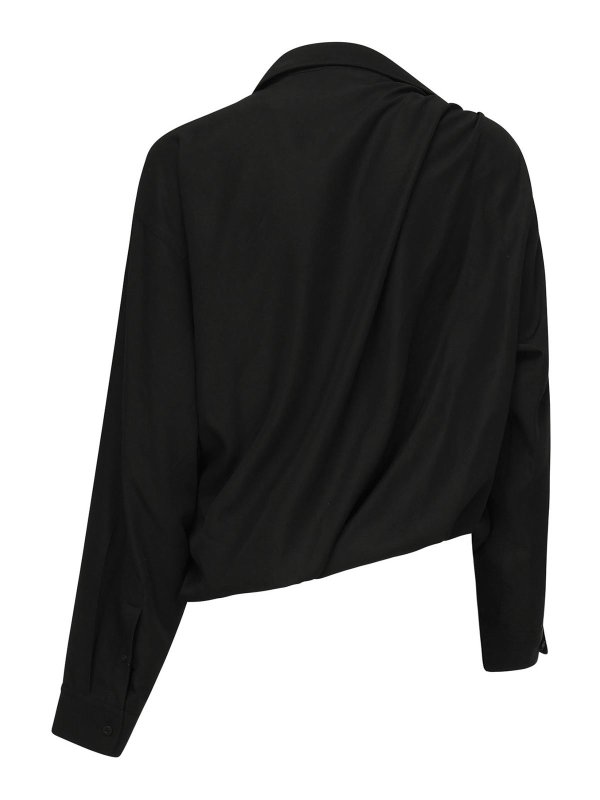 The Best Shops BALENCIAGA: casual jackets - One-Shoulder Poplin Shirt