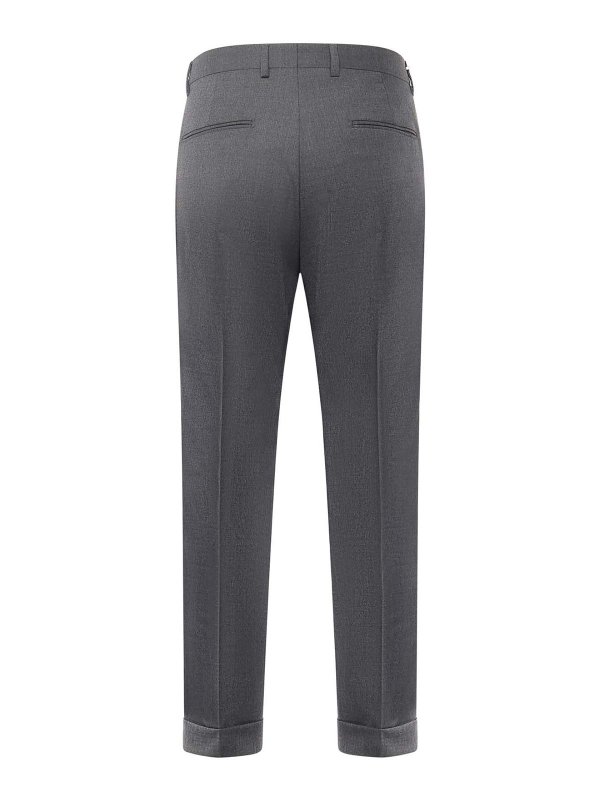 The Best Shops BEABLE: Pantalons élégants - Pantalon Couturier - Gris