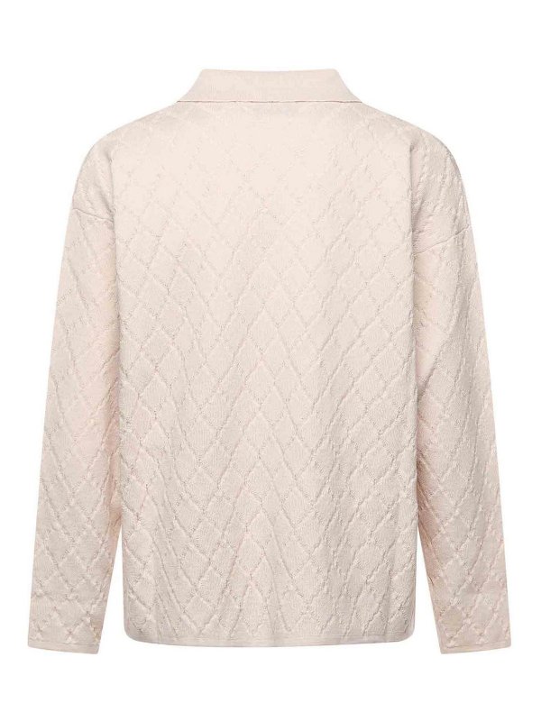 The Best Shops BONSAI: polo - Polo in maglia con motivo a rombi