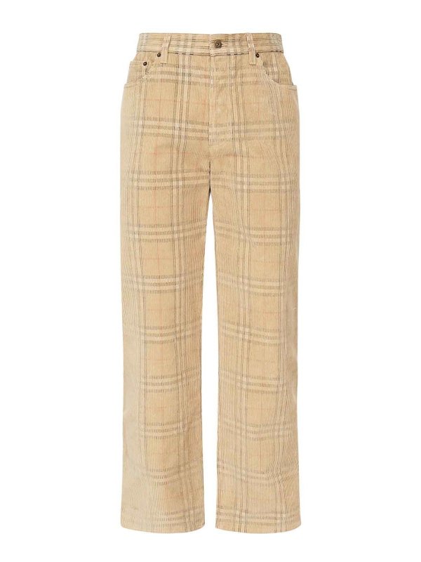 BURBERRY: Pantalones casual - Pantalón Casual - Beis