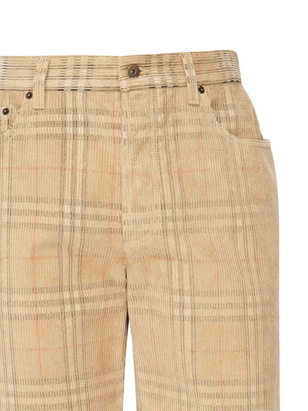 BURBERRY: Pantalones casual online - Pantalón Casual - Beis