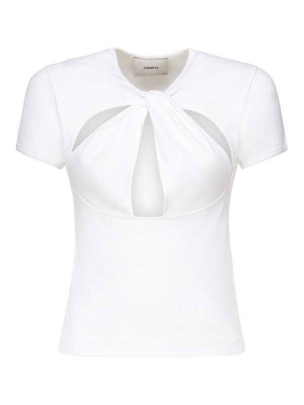 COPERNI: t-shirts - Cut-Out T-Shirt