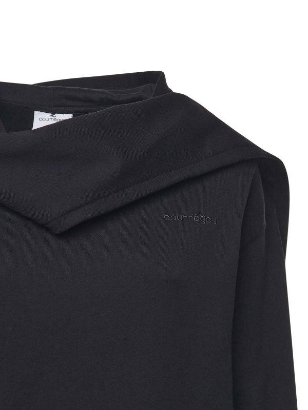 Courreges: Sweatshirts & Pulls online - Sweat-Shirts - Noir