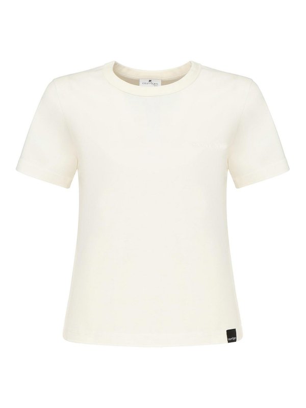 Courreges: Camisetas - Camiseta - Blanco