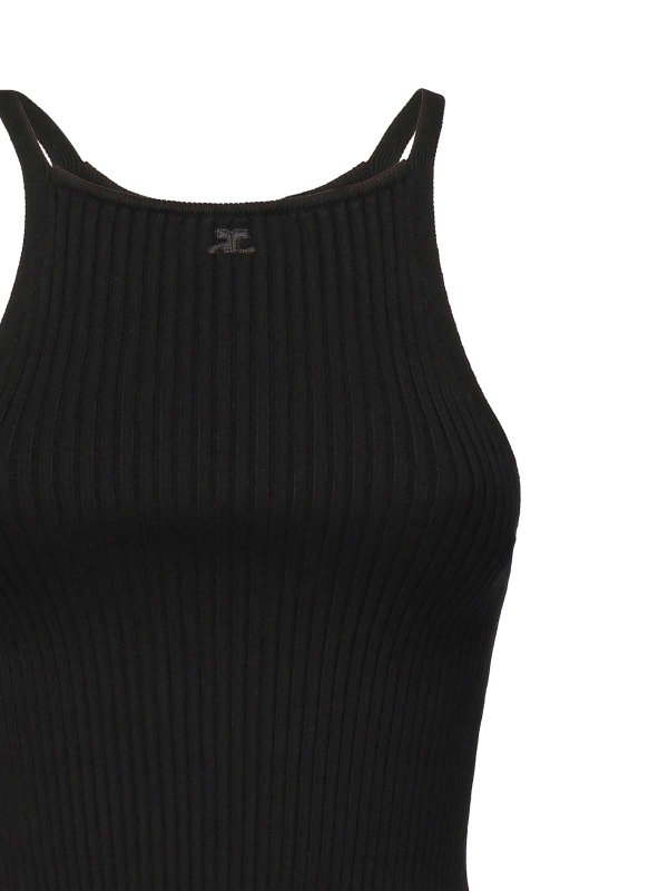 Courreges: Tops & Tank tops online - Ribbed Knit Top