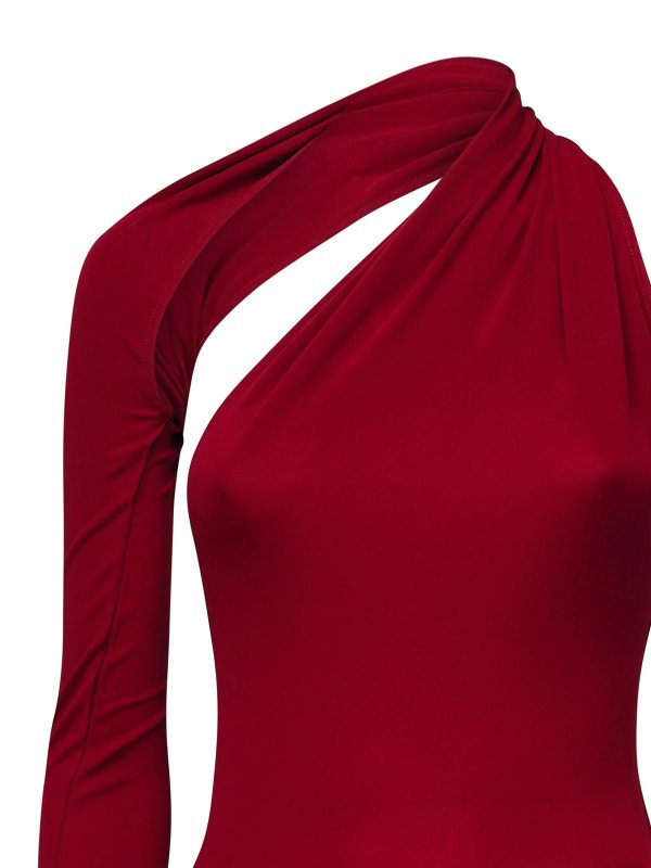 Courreges: abiti al ginocchio online - Vestito  monospalla in jersey crÃªpe