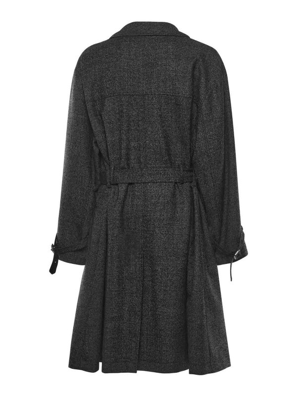 The Best Shops DOLCE & GABBANA: trench coats - Double-Breasted Wool Trench Coat