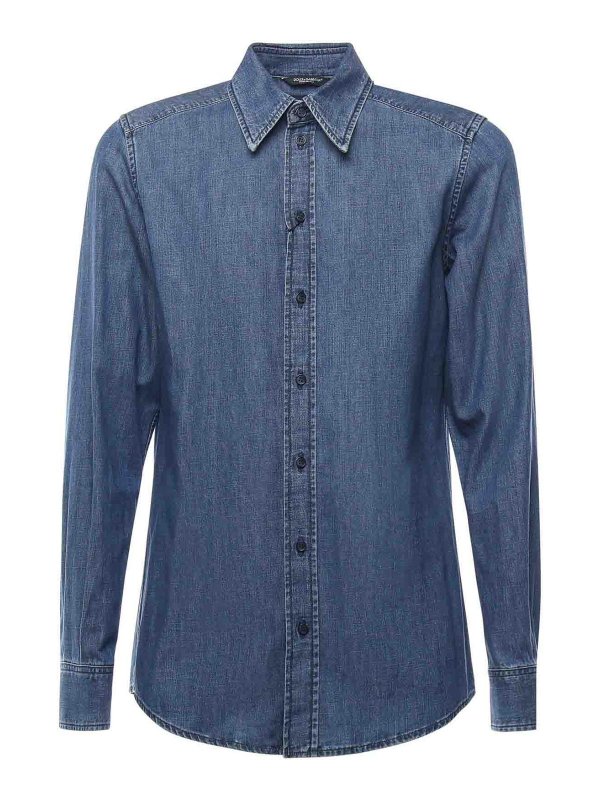 DOLCE & GABBANA: Hemden - Hemd - Blau