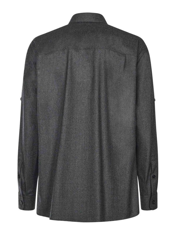 The Best Shops DOLCE & GABBANA: shirts - Melange Wool Wicker Shirt