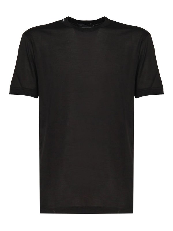 DOLCE & GABBANA: T-shirts - T-Shirt - Schwarz