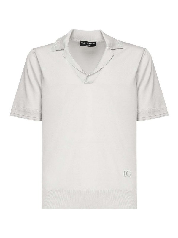 DOLCE & GABBANA: Poloshirts - Poloshirt - Grau