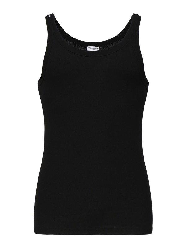 DOLCE & GABBANA: Tops & Tank tops - Marcello Ribbed Tank Top