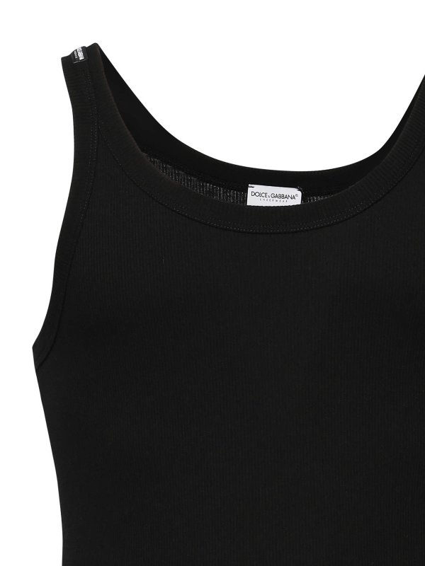 DOLCE & GABBANA: Tops & Tank tops online - Marcello Ribbed Tank Top