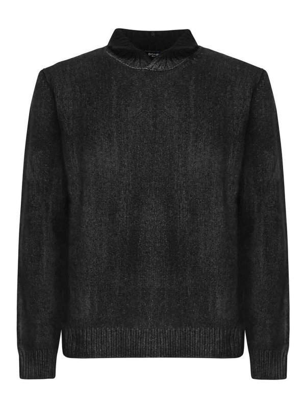 DONDUP: Col roulé & Col polo - Pull Col Roulé - Gris