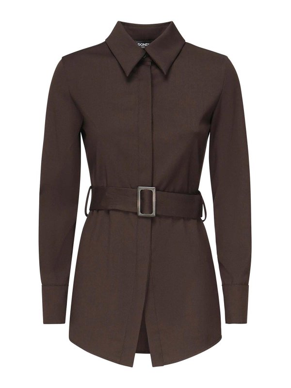 DONDUP: Camisas - Camisa - Camel