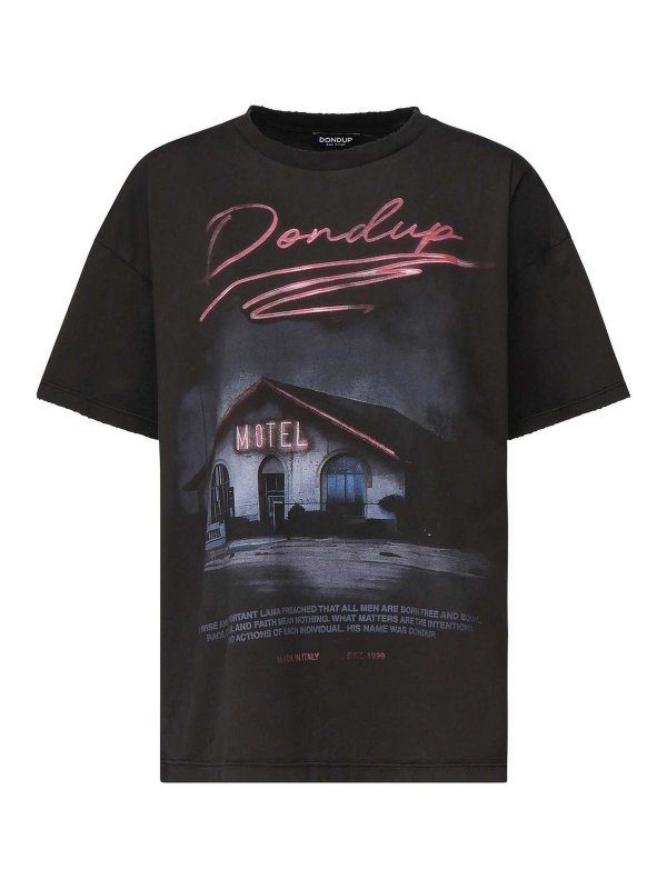 DONDUP: Camisetas - Camiseta - Negro