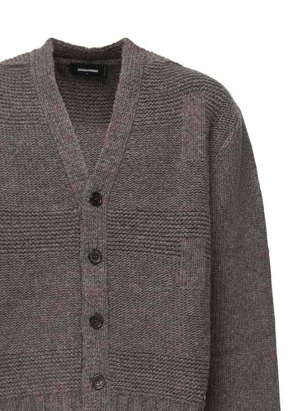 DSQUARED2: Cardigans online - Cardigan - Marron