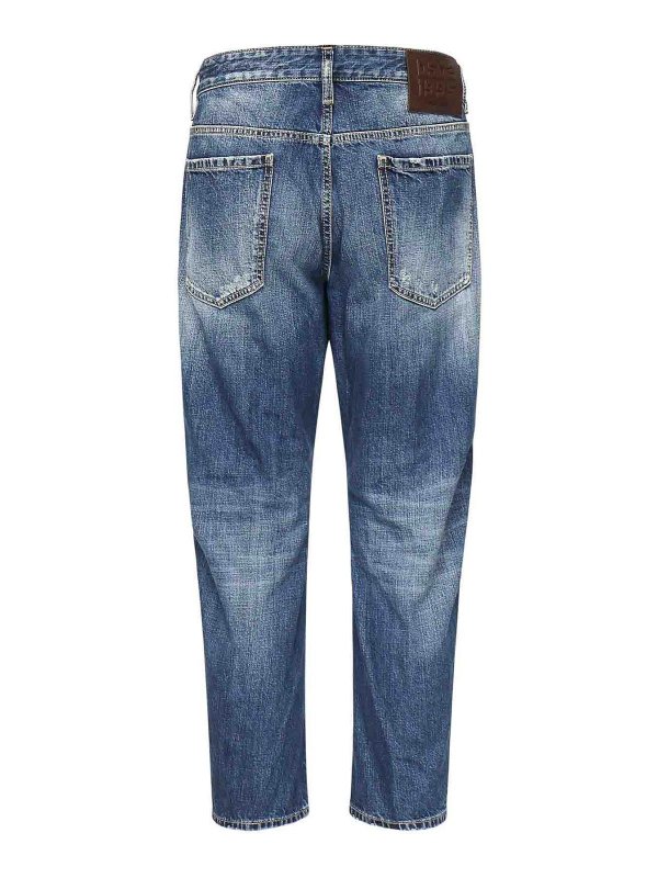 The Best Shops DSQUARED2: straight leg jeans - Fraded Wash Bro Jeans