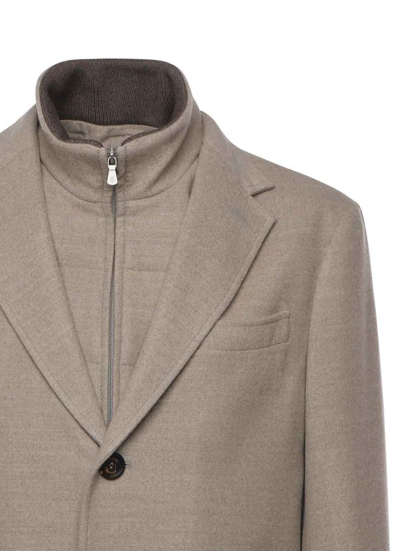 ELEVENTY: knee length coats online - Wool Coat