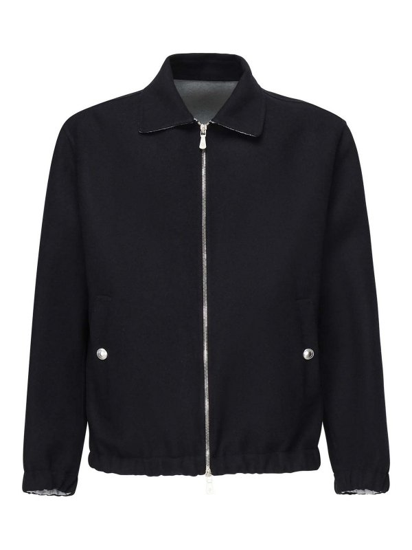 ELEVENTY: Chaquetas Bomber - Chaqueta Bomber - Azul