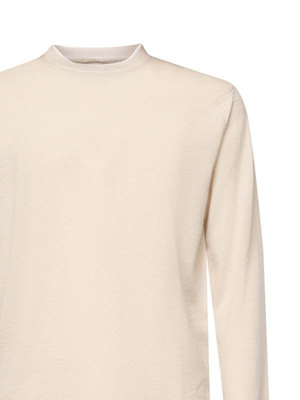 ELEVENTY: crew necks online - Wool And Silk Crew Neck Sweater