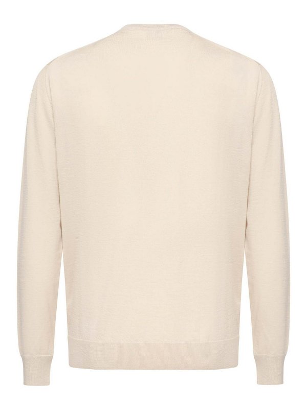 The Best Shops ELEVENTY: crew necks - Wool And Silk Crew Neck Sweater