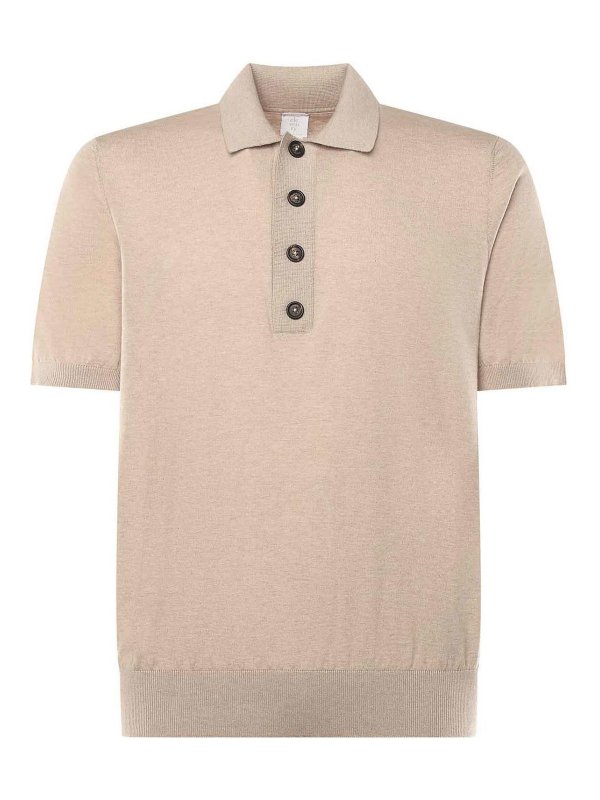 ELEVENTY: polo shirts - Cotton And Cashmere Polo Shirt