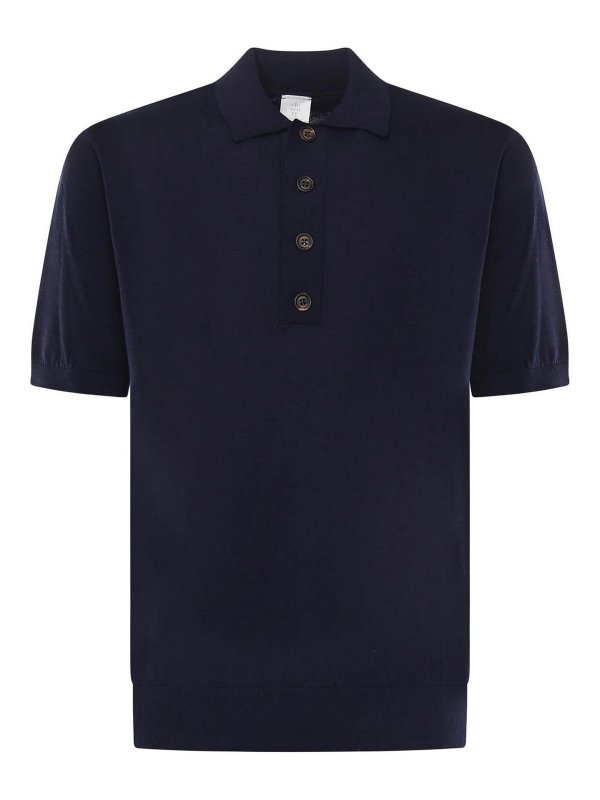 ELEVENTY: polo shirts - Cotton And Cashmere Polo Shirt